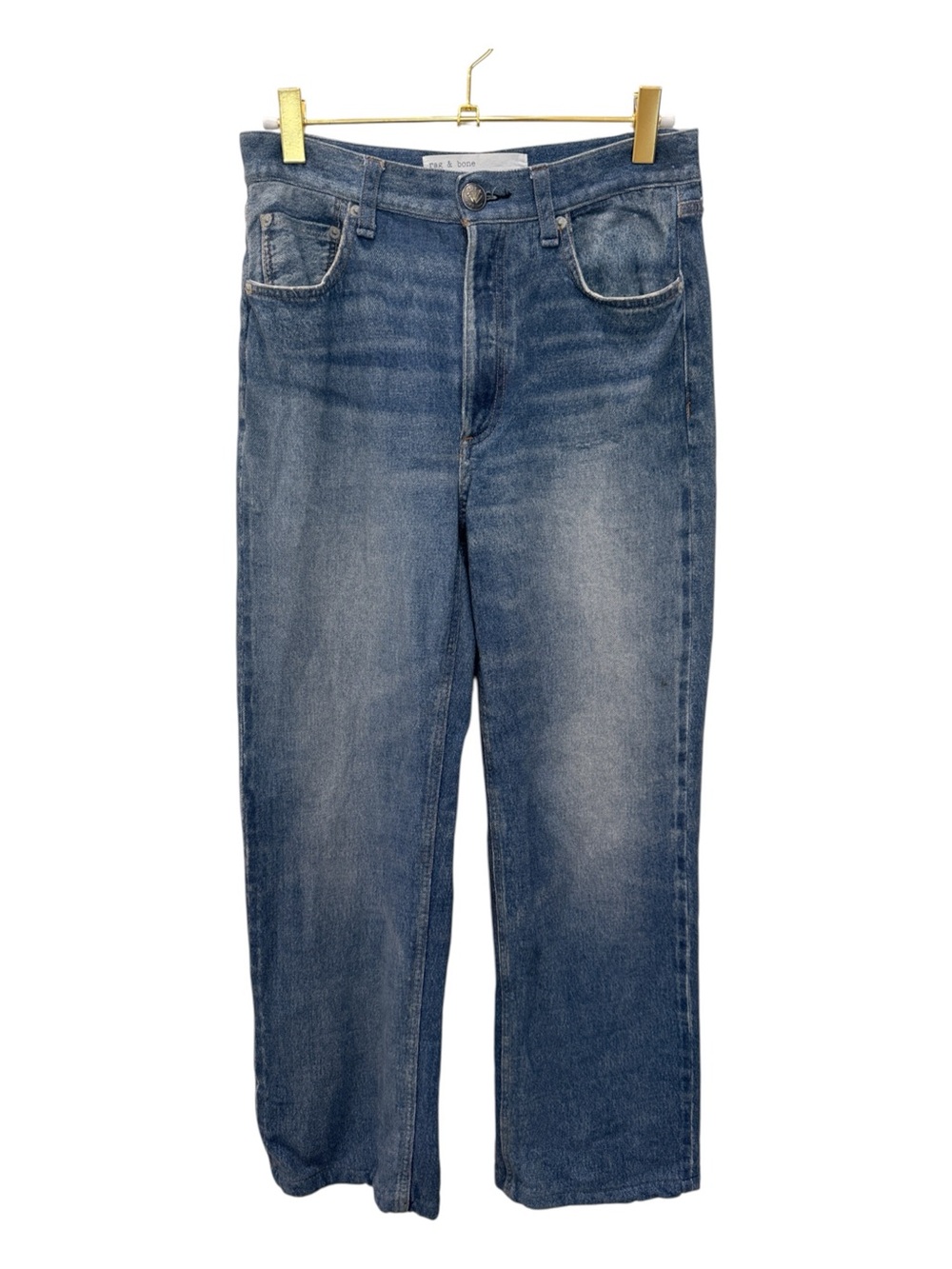 Rag & Bone Miramar Sofie Wide Leg Sweatpant Jeans Blue Size 24